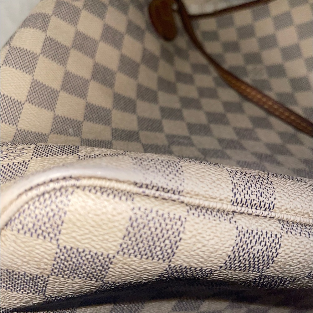 Lv Damier azur mm neverfull bag 12.6x11.4x8 - Picture 11 of 15